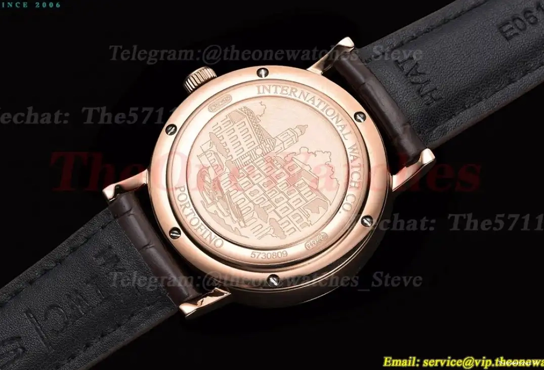 LE 40mm GDF Portofino MY8215 Grey RG Dial 0517